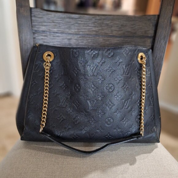 Louis Vuitton Empreinte Noir CA2188 Chain Tote bag with gold chain (authentic) - Picture 2 of 6